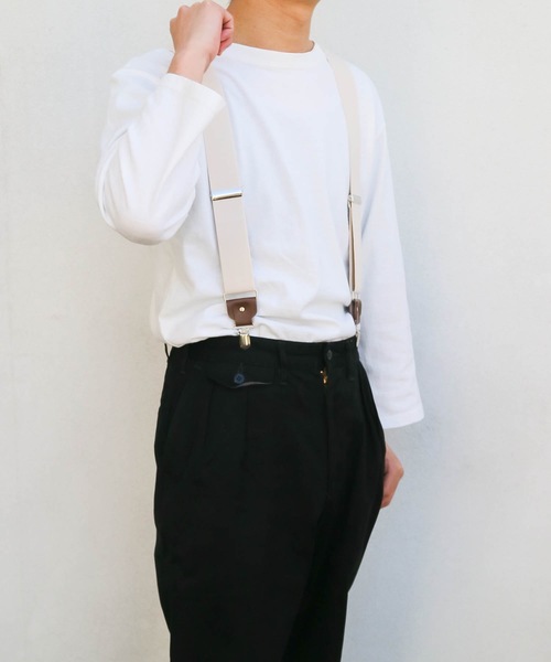 An+u(アンユー)の「40mmサスペンダー(サスペンダー・レディース・オフホワイト/ブラック/ダークブラウン・FREE)」の10枚目の写真