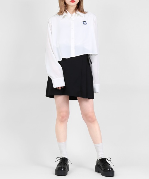 DING（ディング）の「DING/レイヤードシャツ（シャツ/ブラウス・レディース・グレー/ピンク/ホワイト・FREE）」の7枚目の写真