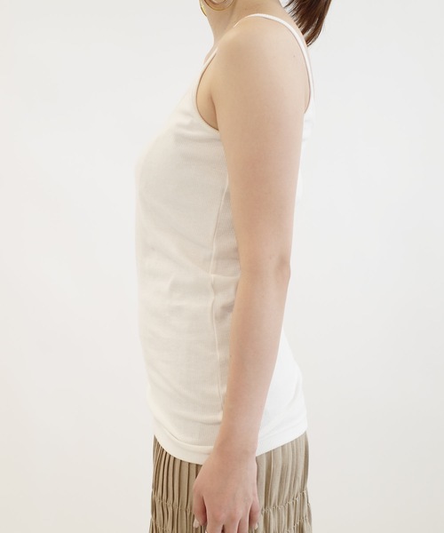 DouDou（ドゥドゥ）の「キャミセットシアーニットプルオーバー（ニット/セーター・レディース・ピンク/オフホワイト・FREE）」の16枚目の写真