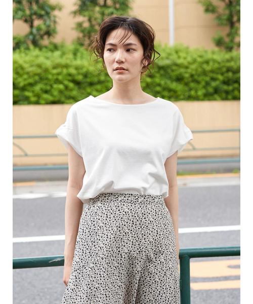 AMERICAN HOLIC（アメリカンホリック）の「ボートネックフコクーンカットプルオーバー1　＊〇（Tシャツ/カットソー・レディース・オフホワイト/サックスブルー/その他7/ネイビー/ブラック系その他4・M/L）」の16枚目の写真