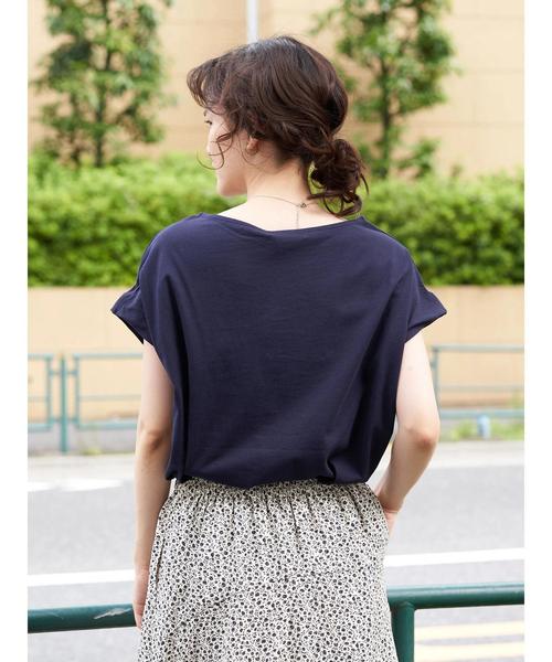 AMERICAN HOLIC（アメリカンホリック）の「ボートネックフコクーンカットプルオーバー1　＊〇（Tシャツ/カットソー・レディース・オフホワイト/サックスブルー/その他7/ネイビー/ブラック系その他4・M/L）」の17枚目の写真