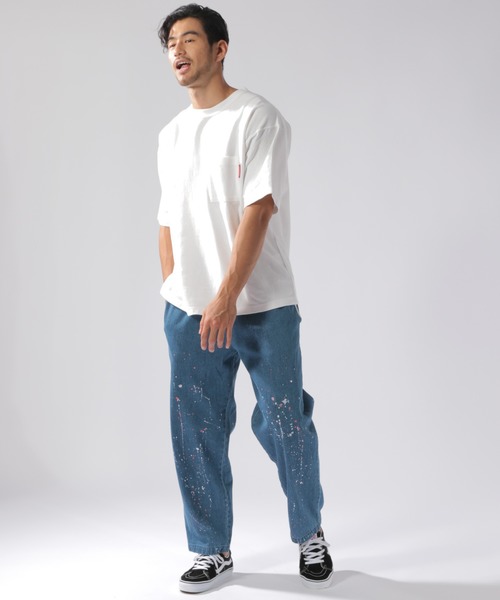 BAYFLOW(ベイフロー)の「WEB限定 デニムシェフパンツ(デニムパンツ・メンズ・ブラック/ネイビー/サックスブルー・MEDIUM/LARGE)」の6枚目の写真