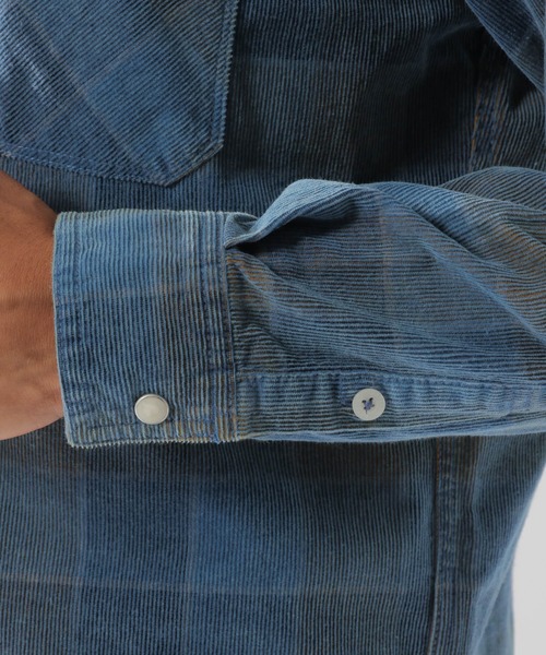 BAYFLOW（ベイフロー）の「インディゴコールチェックシャツ L/S（シャツ/ブラウス・メンズ・レッド/イエロー/ブルー・SMALL/MEDIUM/LARGE）」の15枚目の写真