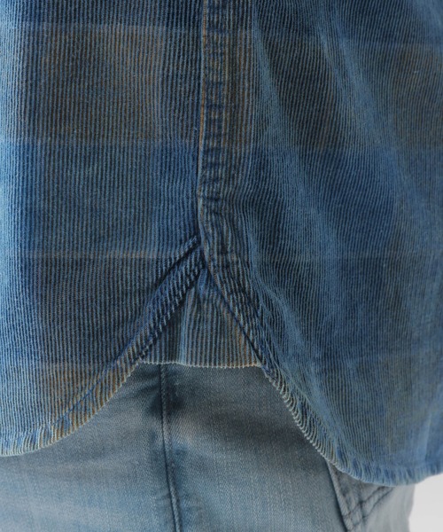 BAYFLOW（ベイフロー）の「インディゴコールチェックシャツ L/S（シャツ/ブラウス・メンズ・レッド/イエロー/ブルー・SMALL/MEDIUM/LARGE）」の21枚目の写真