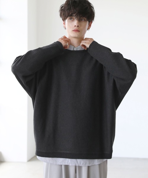 セール】12ゲージミラノリブ ドルマンニット（ニット/セーター