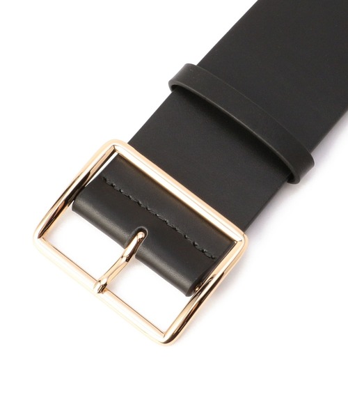 NARACAMICIE(ナラカミーチェ)の「レザー太ベルト(ベルト・レディース・ブラック・FREE)」の3枚目の写真