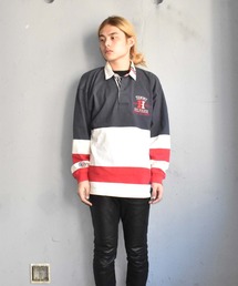 トミーヒルフィガー　ラガーシャツ TOMMY HILFIGER - 00s TOMMY HILFIGER トミーヒルフィガー