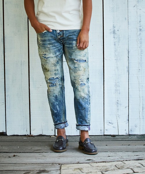 デストロイジーンズ　デニム　destroy denim INNOCENCE OVER DESTROY DENIM PANTS – INNOCENCE NYC