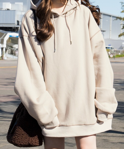 PairPair（ペアペア）の「配色ステッチBIGパーカー(ユニセックス