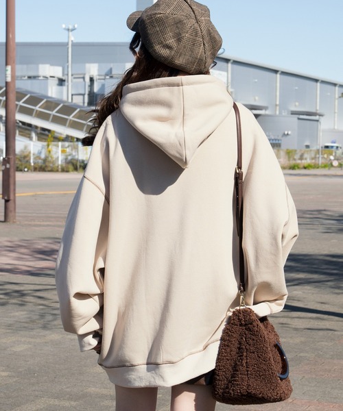 PairPair（ペアペア）の「配色ステッチBIGパーカー(ユニセックス