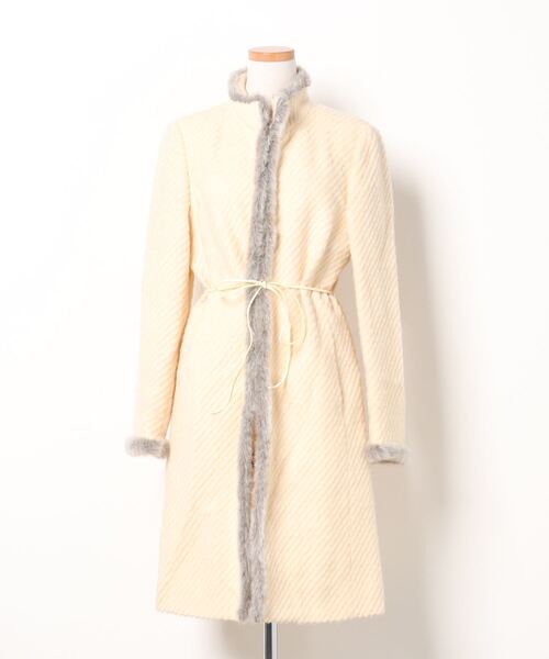 セール ブランド古着 ストライプ柄コート その他アウター 22 Octobre ヴァンドゥ オクトーブル のファッション通販 Zozoused