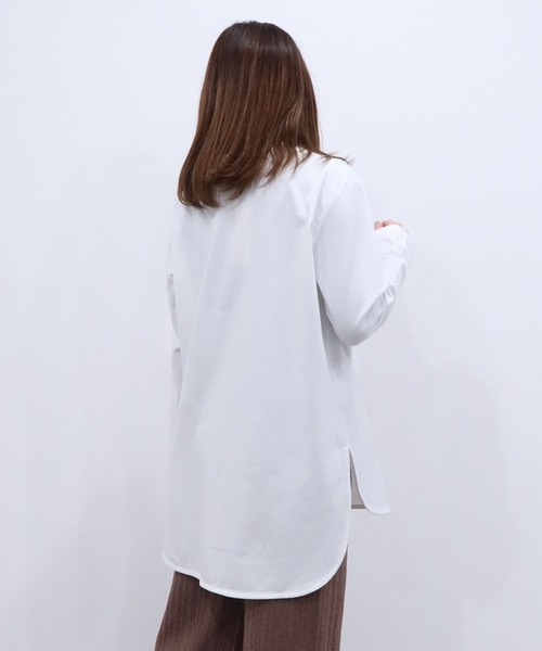 Riberry（リベリー）の「ラウンドヘム ロンT（Tシャツ/カットソー・レディース・ブラック/オフホワイト・MEDIUM）」の5枚目の写真