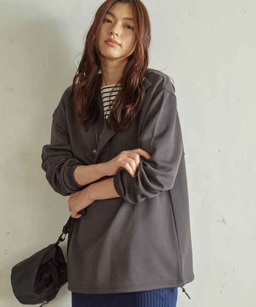 KANGOL EXTRA COMFORT（カンゴールエクストラコンフォート）の「アノラックパーカー（パーカー・レディース・ブラック/チャコールグレー/モカ/オレンジ・M/LL/L）」の14枚目の写真