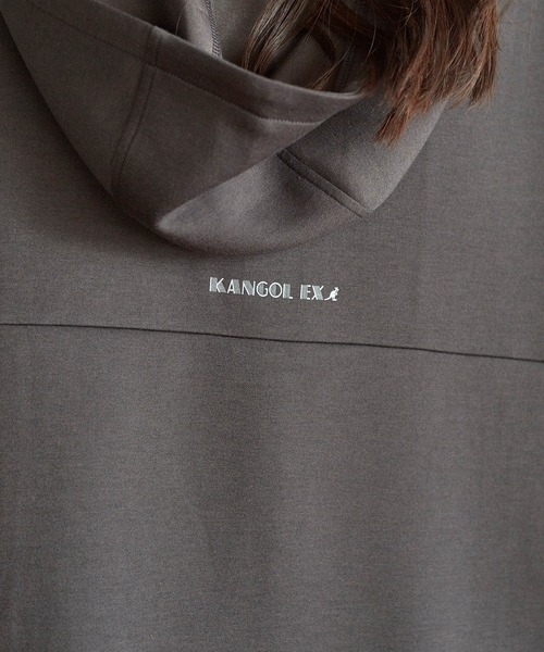 KANGOL EXTRA COMFORT（カンゴールエクストラコンフォート）の「アノラックパーカー（パーカー・レディース・ブラック/チャコールグレー/モカ/オレンジ・M/LL/L）」の10枚目の写真