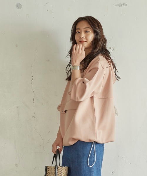 KANGOL EXTRA COMFORT（カンゴールエクストラコンフォート）の「アノラックパーカー（パーカー・レディース・ブラック/チャコールグレー/モカ/オレンジ・M/LL/L）」の8枚目の写真