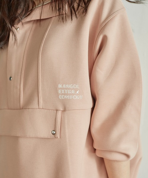 KANGOL EXTRA COMFORT（カンゴールエクストラコンフォート）の「アノラックパーカー（パーカー・レディース・ブラック/チャコールグレー/モカ/オレンジ・M/LL/L）」の5枚目の写真