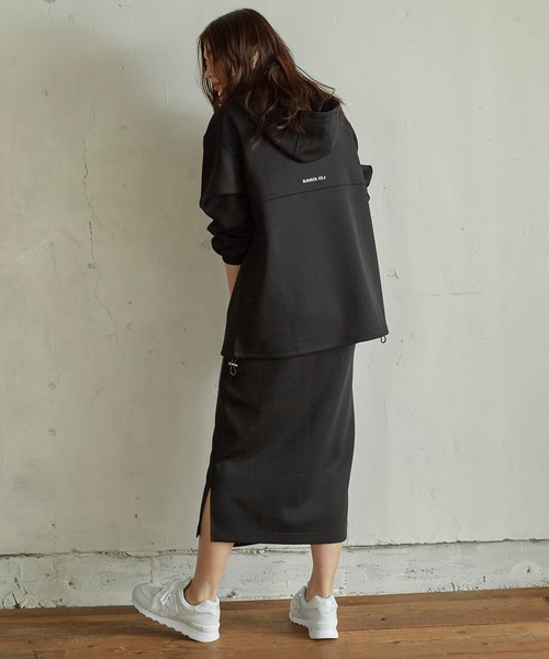 KANGOL EXTRA COMFORT（カンゴールエクストラコンフォート）の「アノラックパーカー（パーカー・レディース・ブラック/チャコールグレー/モカ/オレンジ・M/LL/L）」の21枚目の写真