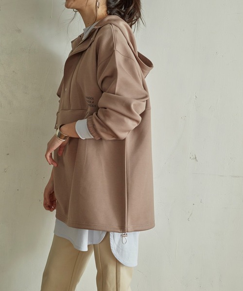 KANGOL EXTRA COMFORT（カンゴールエクストラコンフォート）の「アノラックパーカー（パーカー・レディース・ブラック/チャコールグレー/モカ/オレンジ・M/LL/L）」の19枚目の写真