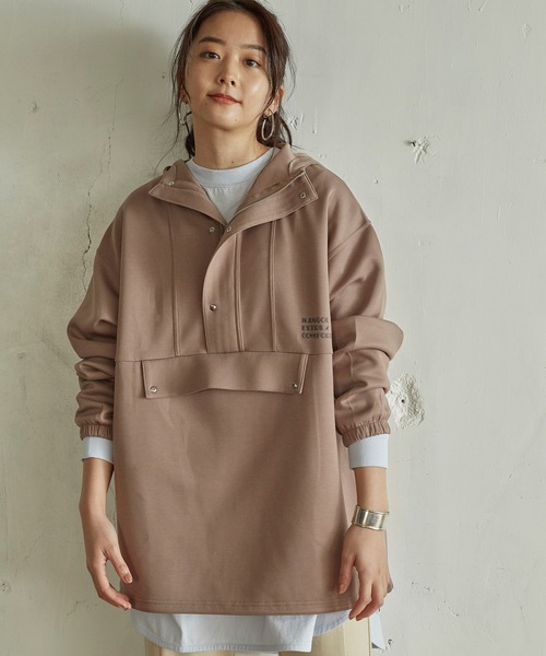 KANGOL EXTRA COMFORT（カンゴールエクストラコンフォート）の「アノラックパーカー（パーカー・レディース・ブラック/チャコールグレー/モカ/オレンジ・M/LL/L）」の22枚目の写真