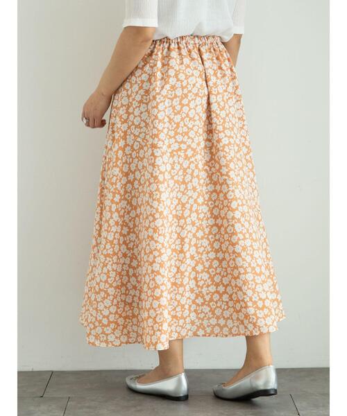 Green　Parks（グリーンパークス）の「<裾ゴム付>花柄マーメイドスカート＊（スカート・レディース・ライム/その他12/ダークネイビー・FREE）」の17枚目の写真