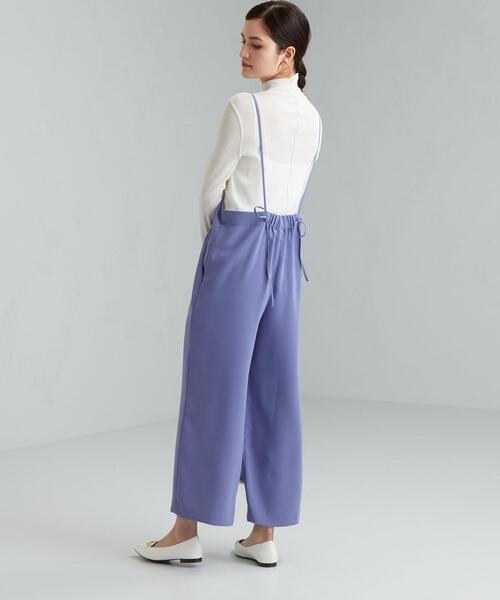 green label relaxing(グリーンレーベルリラクシング)の「FFC Wクロス バック リボン サロペット(サロペット/オーバーオール・レディース・ライトブルー/ベージュ/ネイビー・FREE)」の17枚目の写真