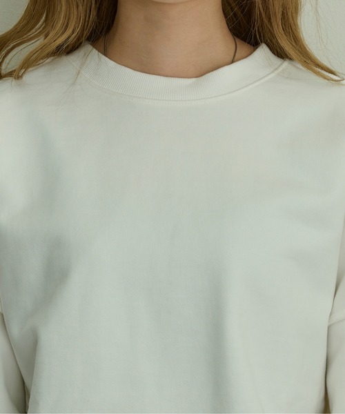 SHEER flow（シアーフロウ）の「【インフルエンサー yukariプロデュースアイテム】バックオープンスウェット（スウェット・レディース・オフホワイト・FREE）」の5枚目の写真