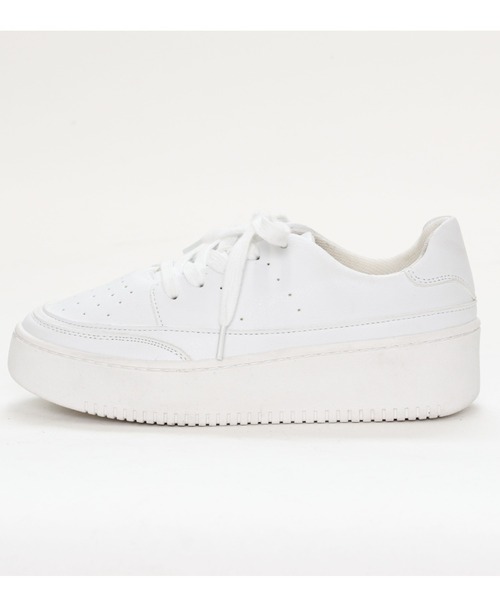 VIVIAN(ヴィヴィアン)の「厚底レースアップスニーカー(スニーカー・レディース・ホワイト×グレー/ホワイト/ベージュ/ブラック・S/LL/M/L/XL)」の9枚目の写真