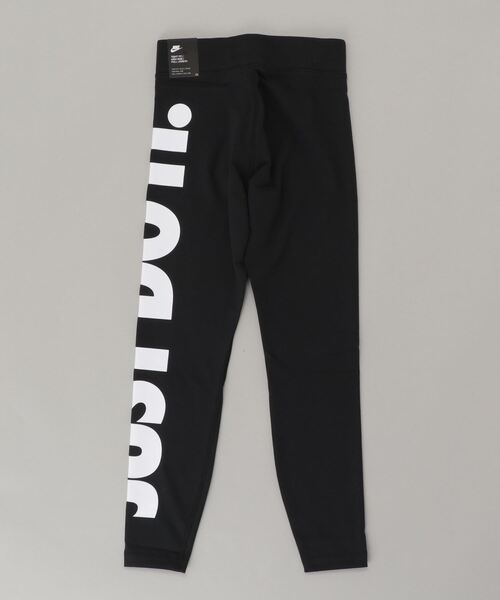 NIKE（ナイキ）の「ナイキ NIKE ナイキ ウィメンズ NSW エッセンシャル JDI タイツ HW（レギンス/スパッツ・レディース・ブラック×ホワイト・L/M/XL/S）」の2枚目の写真