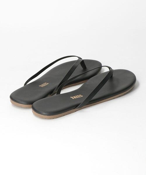TKEES（ティキーズ）の「＜TKEES＞LINERS レザービーチサンダル¨（サンダル・レディース・ブラック・7/5/8/6）」の4枚目の写真