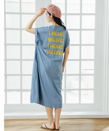 MILKFED. | BACK LOGO LONG DRESS(ワンピース)