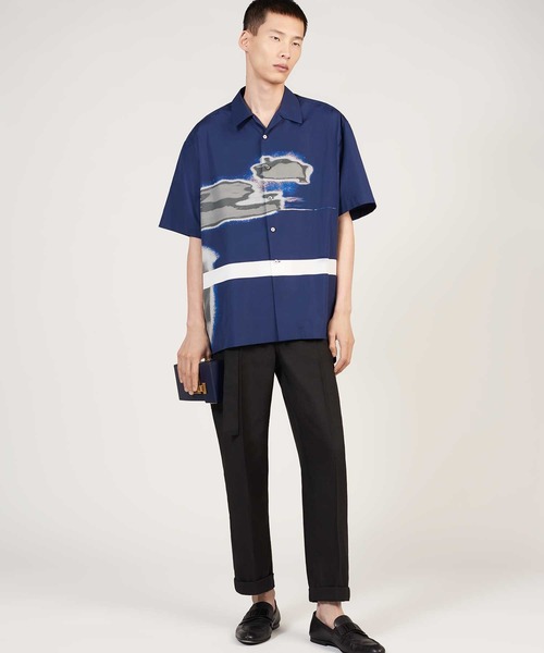 dunhill（ダンヒル）の「アブレージョン ショートスリーブ ラウンジシャツ【返却】（シャツ/ブラウス・メンズ・インディゴブルー・S/M/L）」の4枚目の写真