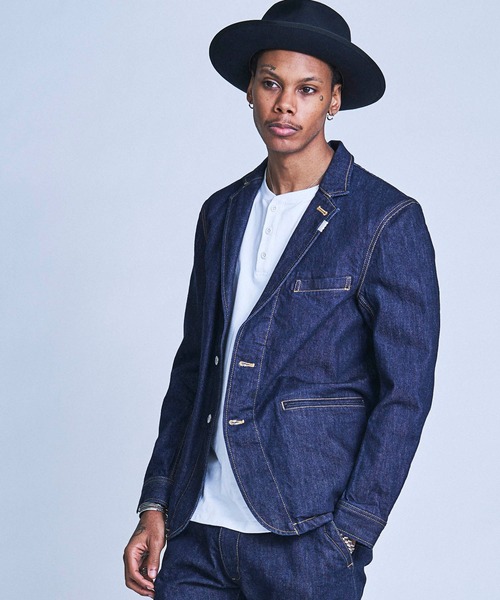 BORN RUDE STRETCH SELVEDGE DENIM JACKET