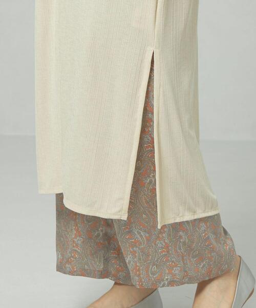 closet story（クローゼットストーリー）の「＜closet story＞□CSC ランダム テレコ ロングカーディガン -手洗い可能-（カーディガン/ボレロ・レディース・オフホワイト/ダークグレー・FREE）」の11枚目の写真