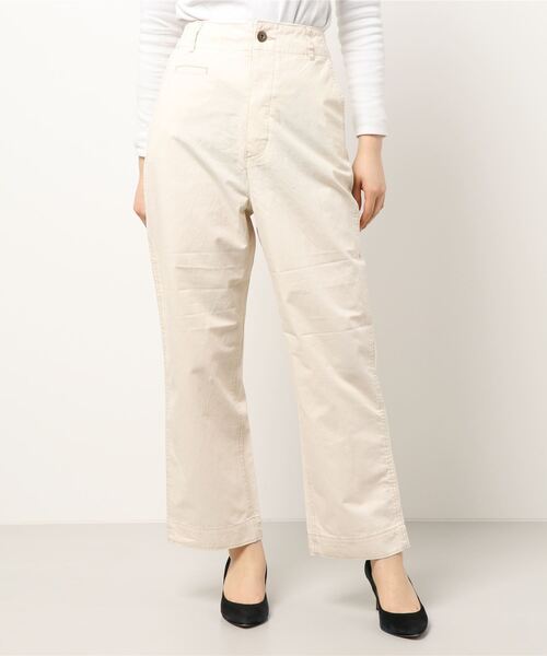 Lugnoncure（ルノンキュール）の「ベーシックパンツ（デニムパンツ・レディース・ネイビー/オフホワイト/モカ・LARGE/MEDIUM）」の6枚目の写真