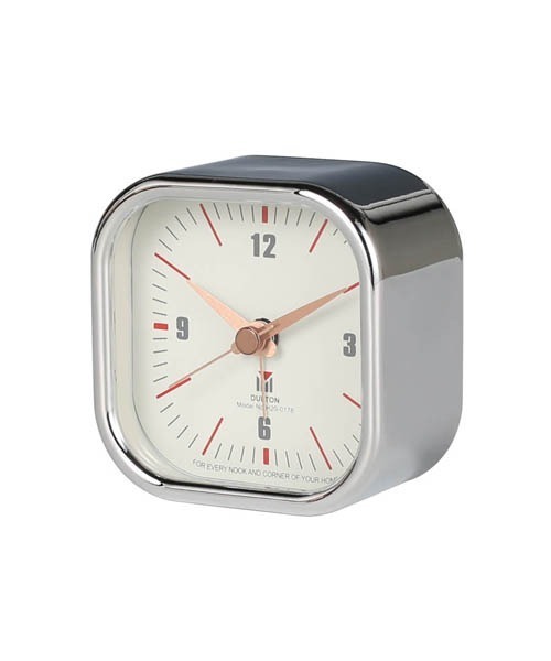 DULTON（ダルトン）の「SQUARE ALARM CLOCK CHROME/目覚まし時計（置時計・メンズ・シルバー・FREE）」の5枚目の写真