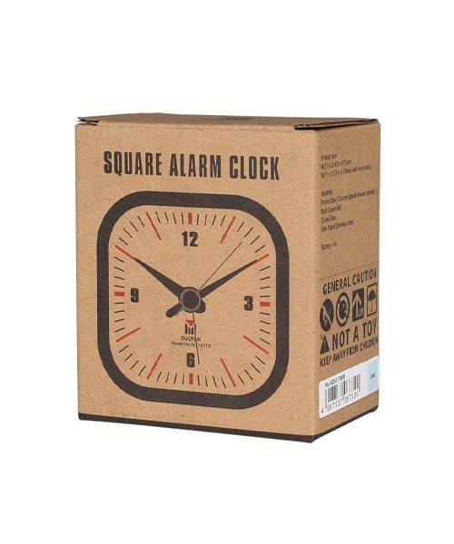 DULTON（ダルトン）の「SQUARE ALARM CLOCK CHROME/目覚まし時計（置時計・メンズ・シルバー・FREE）」の9枚目の写真