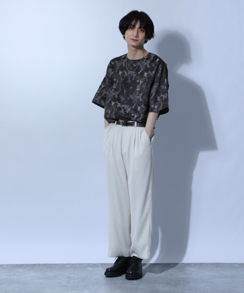 HARE（ハレ）の「HAZYパターンプルオーバー(HARE)（シャツ/ブラウス・メンズ・ブラック系その他/パープル系その他・SMALL/MEDIUM）」の9枚目の写真