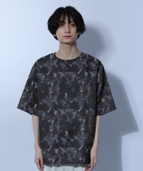 HARE（ハレ）の「HAZYパターンプルオーバー(HARE)（シャツ/ブラウス・メンズ・ブラック系その他/パープル系その他・SMALL/MEDIUM）」の11枚目の写真