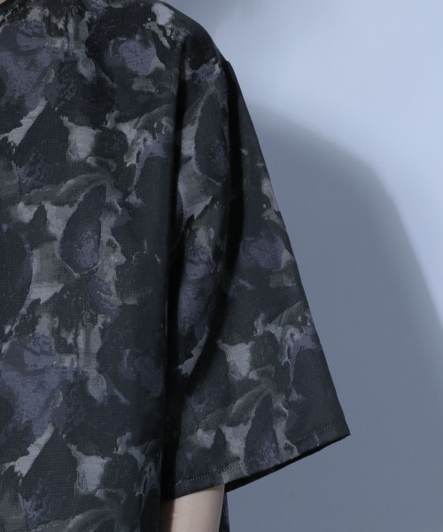 HARE（ハレ）の「HAZYパターンプルオーバー(HARE)（シャツ/ブラウス・メンズ・ブラック系その他/パープル系その他・SMALL/MEDIUM）」の7枚目の写真