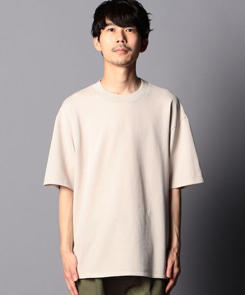 GLOSTER（グロスター）の「【unlume/アンルーム】OLIVIER TEE ショートスリーブTシャツ（Tシャツ/カットソー・メンズ・ベージュ/ブラック・L/M）」の10枚目の写真
