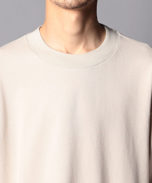 GLOSTER（グロスター）の「【unlume/アンルーム】OLIVIER TEE ショートスリーブTシャツ（Tシャツ/カットソー・メンズ・ベージュ/ブラック・L/M）」の7枚目の写真