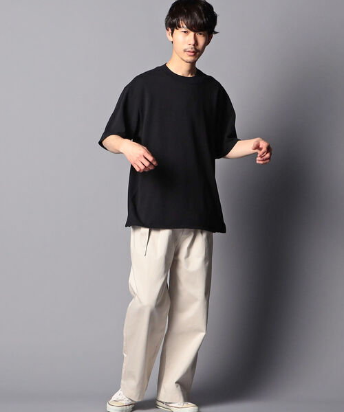 GLOSTER（グロスター）の「【unlume/アンルーム】OLIVIER TEE ショートスリーブTシャツ（Tシャツ/カットソー・メンズ・ベージュ/ブラック・L/M）」の13枚目の写真