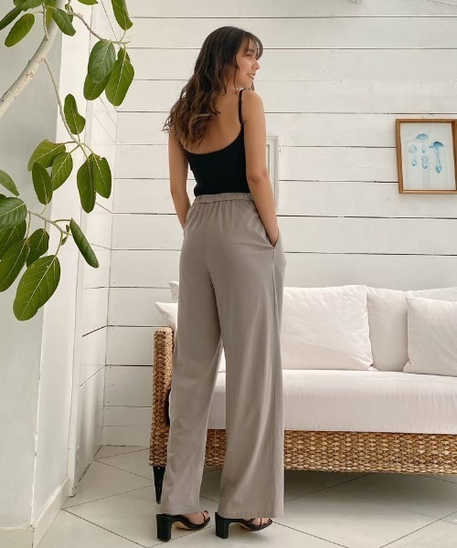 Vicente（ヴィセンテ）の「Easy fit pants（その他パンツ・レディース・ブラウン/ブラック・FREE）」の2枚目の写真