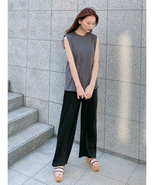 Vicente（ヴィセンテ）の「Easy fit pants（その他パンツ・レディース・ブラウン/ブラック・FREE）」の4枚目の写真