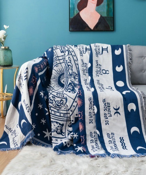aimoha（アイモハ）の「星座のソファーカバー（ブランケット・メンズ・ホワイト・FREE）」の6枚目の写真