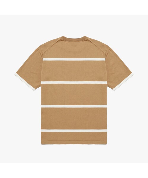 LACOSTE(ラコステ)の「クールマックスニットボーダーTシャツ(Tシャツ/カットソー・メンズ・ホワイト/ネイビー/ピンク/ダークベージュ・2/4/3/5)」の9枚目の写真