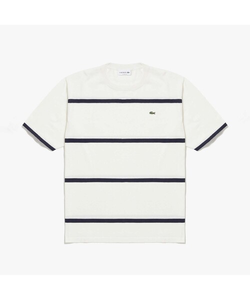 LACOSTE(ラコステ)の「クールマックスニットボーダーTシャツ(Tシャツ/カットソー・メンズ・ホワイト/ネイビー/ピンク/ダークベージュ・2/4/3/5)」の20枚目の写真