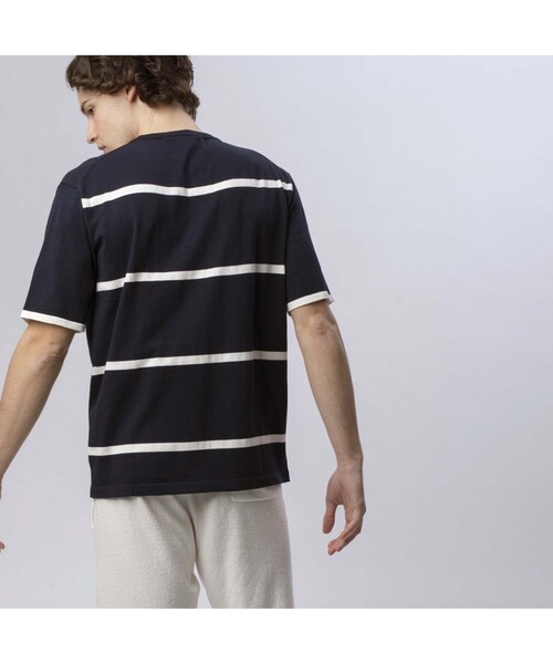 LACOSTE(ラコステ)の「クールマックスニットボーダーTシャツ(Tシャツ/カットソー・メンズ・ホワイト/ネイビー/ピンク/ダークベージュ・2/4/3/5)」の18枚目の写真
