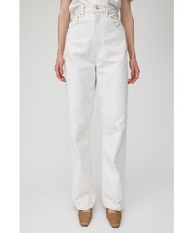 MOUSSY | HW WHT LOOSE STRAIGHT(デニムパンツ)