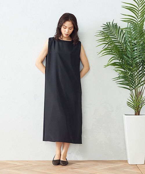 COMME CA ISM（コムサイズム）の「ノースリーブワンピース（ワンピース・レディース・ブラック/ブラウン/オレンジ・MEDIUM/LARGE）」の4枚目の写真